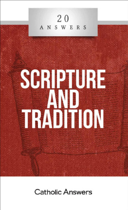 Jim Blackburn - 20 Answers- Scripture and Tradition