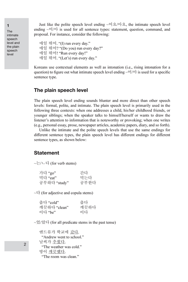 Intermediate Korean A Grammar and Workbook - photo 8