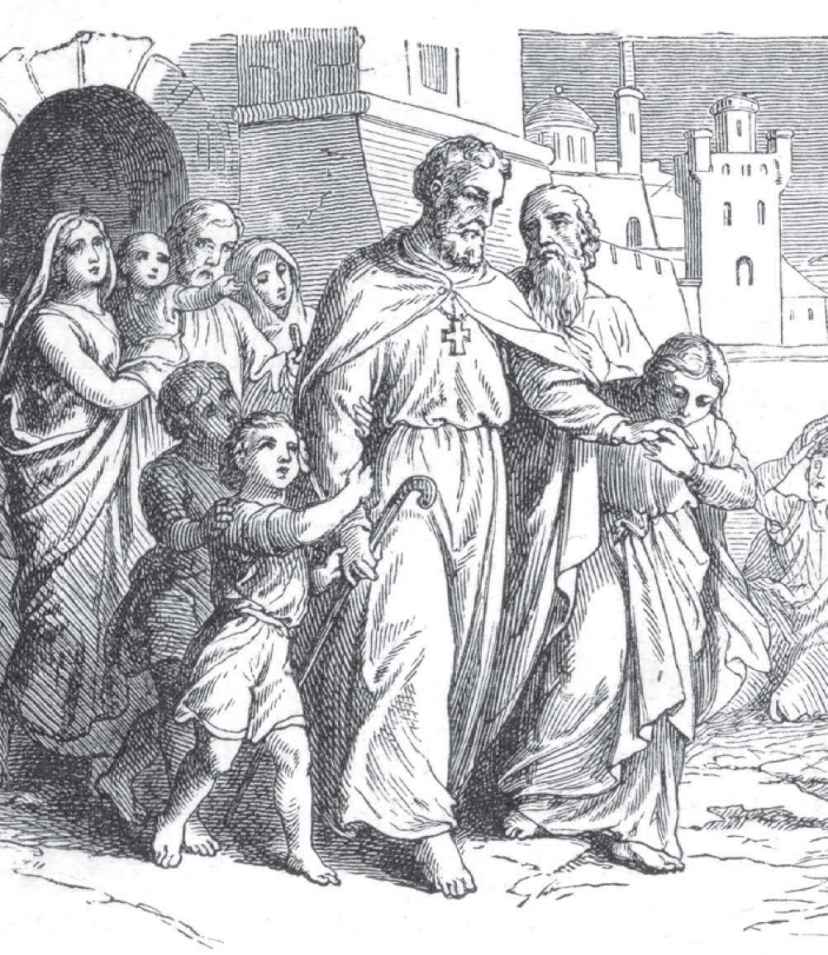 St Athanasius surrounded by members of his flock as he goes off into exile - photo 5