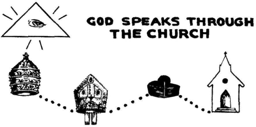 Fig 2 You cannot see God but the Church takes His place God speaks through - photo 3