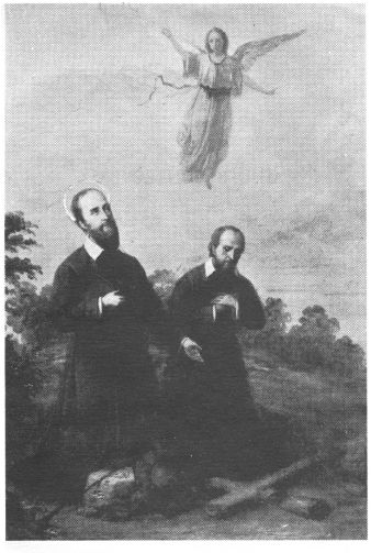 The 27-year-old St Francis de Sales and his cousin Canon Louis de Sales pray - photo 3