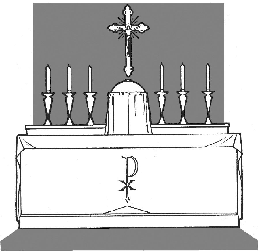 At Mass I SEE 1 The altar2 The tabernacle3 The candles4 The crucifix AT - photo 2