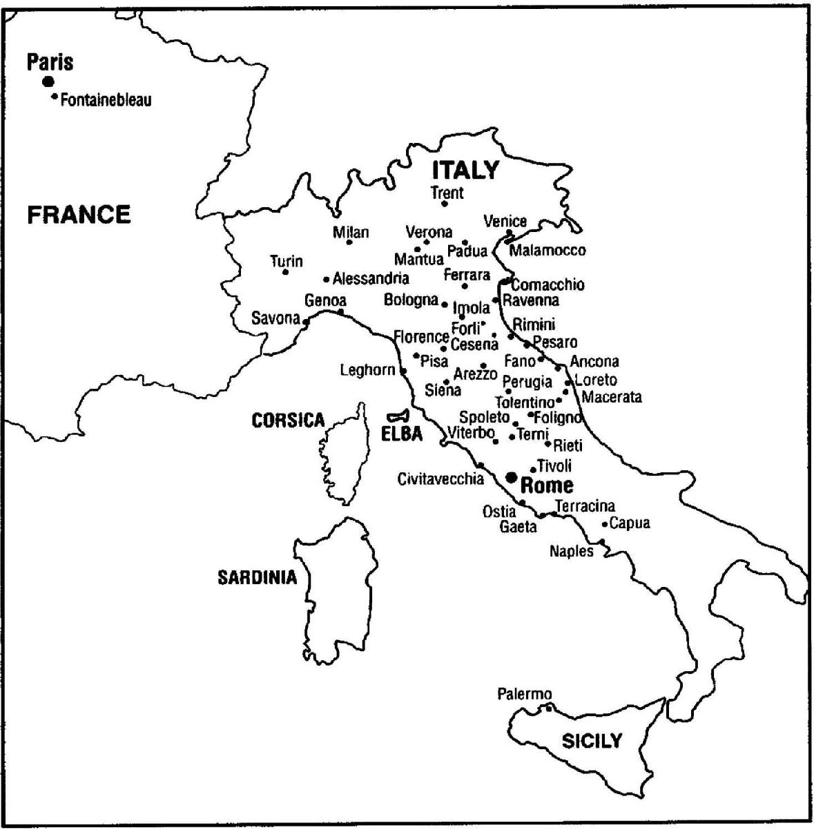 General overview of Italy and eastern France with modern boundaries showing - photo 1