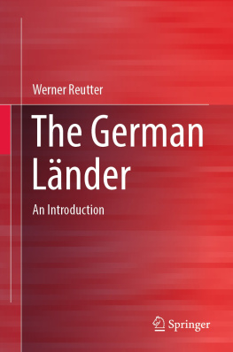 Werner Reutter - The German Länder: An Introduction (essentials)