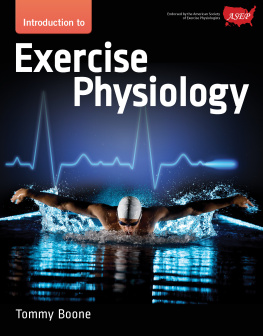 Tommy Boone - Introduction to exercise physiology