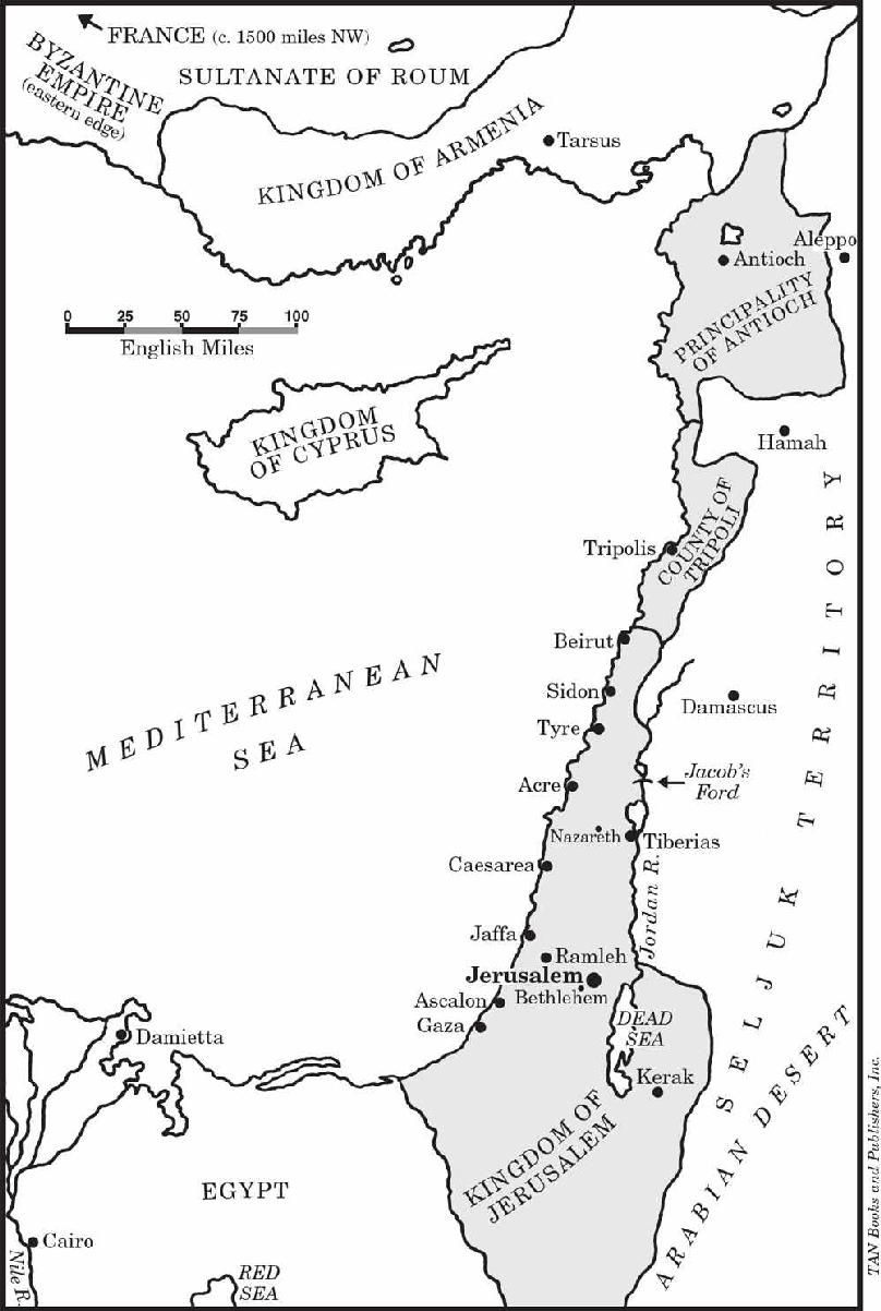 Outremerthe land beyond the seaincluding the Kingdom of Jerusalem Shaded - photo 7