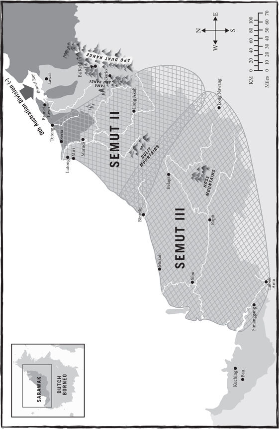 Sarawak showing Semut II and Semut III approximate operational areas PREFACE - photo 7