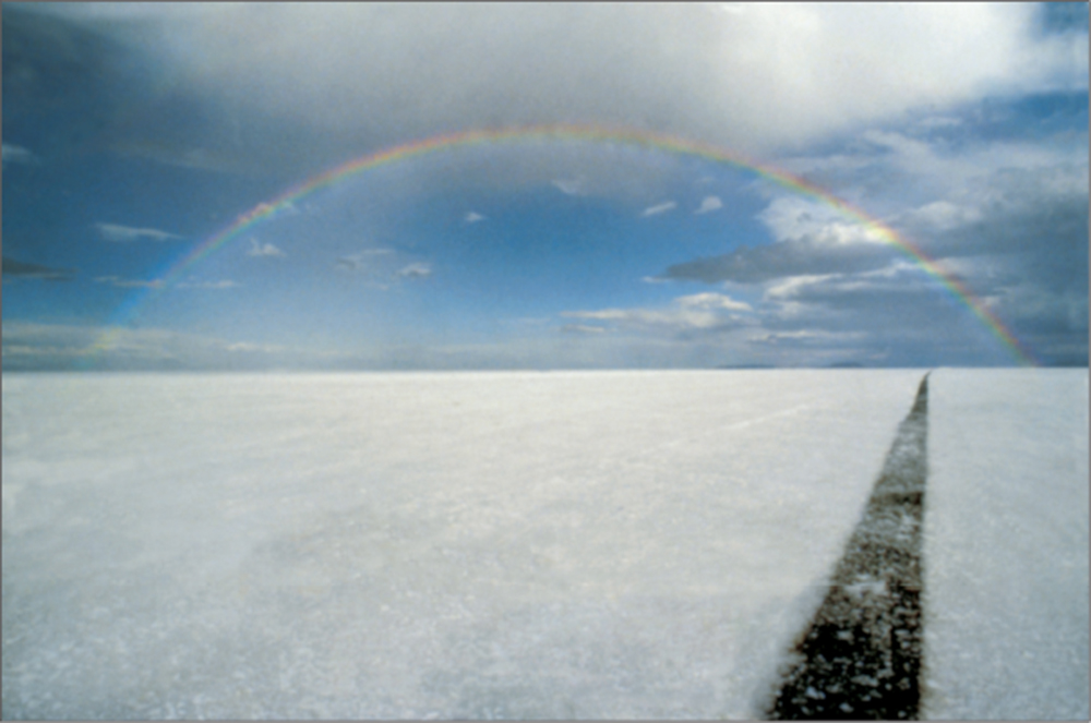 Here starts the fun Under the rainbow on the frosted iridescence of - photo 2