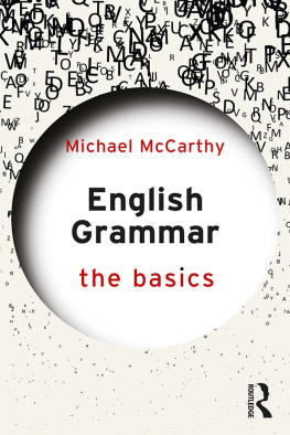 Michael McCarthy - English Grammar: The Basics