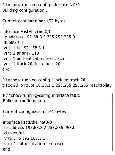 An engneer confgures VRRP and ssues the show commands to verfy operaton What - photo 7