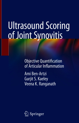 Veena K. Ranganath Ultrasound Scoring of Joint Synovitis : Objective Quantification of Articular Inflammation