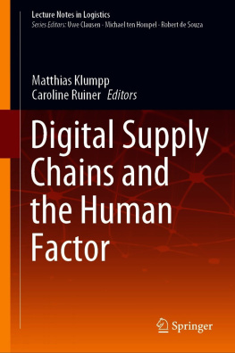 Matthias Klumpp Digital Supply Chains and the Human Factor