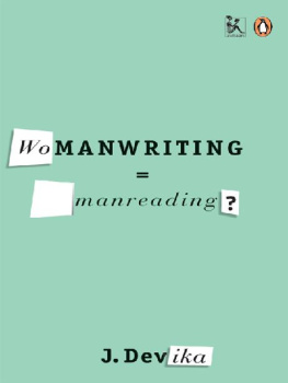 J Devika - Womanwriting = Manreading?