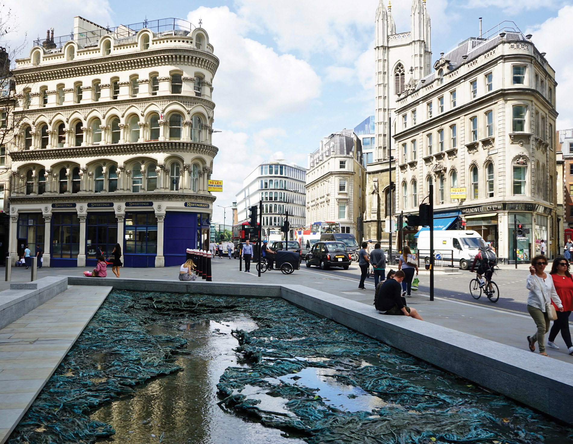 The Walbrook in bronze Cristina Iglesiass Forgotten Streams marks the course - photo 3