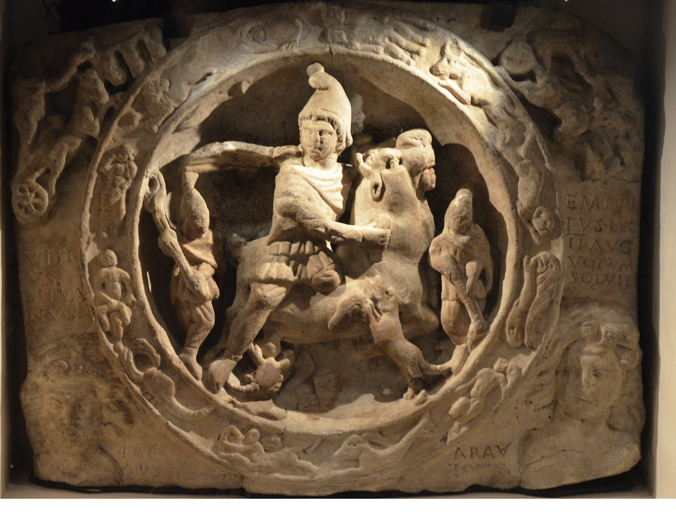 The relief of Mithras slaying the astral bull now in the Museum of LondonWhat - photo 4