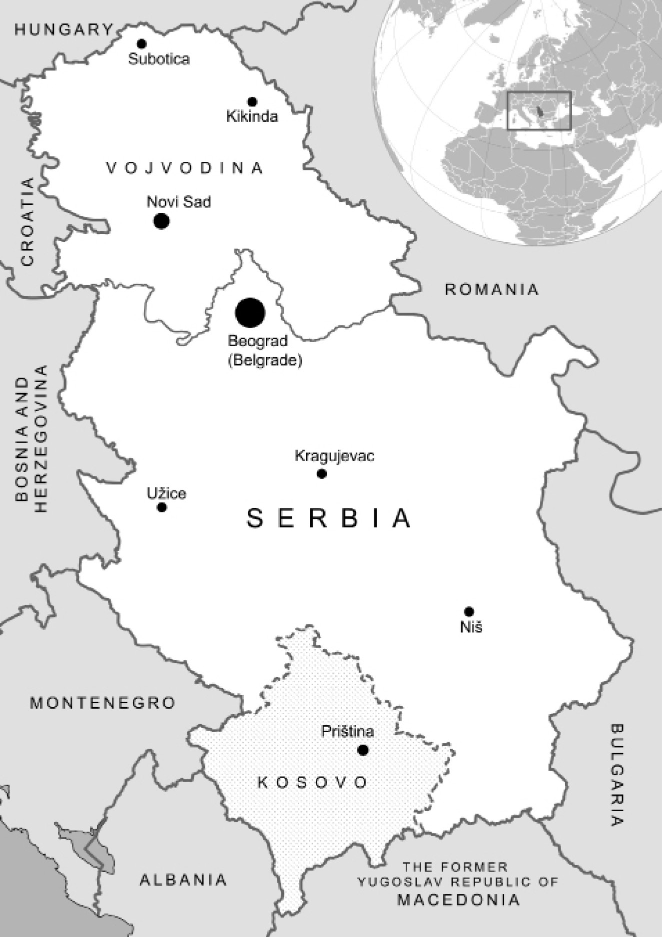 Map of Serbia Created by Darko Ivanevi based on maps from Wikipedia Creative - photo 2