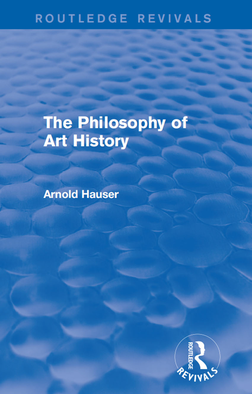 Routledge Revivals The Philosophy of Art History First published in 1959 this - photo 1