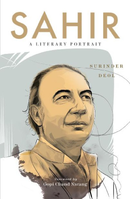 Surinder Deol - Sahir: A Literary Portrait
