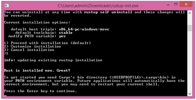 o Rusts PATH variable is automatically added to your system PATH after - photo 1