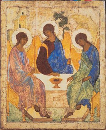 Rublev Andrei 1360c1430 Icon of the Old Testament Trinity c1410 - photo 2