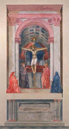 Masaccio Maso di San Giovanni 14011428 The Trinity fresco full view c - photo 3