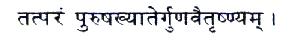 tatparam purusakhyatergunavaitrsnyam Further when an individual has - photo 17