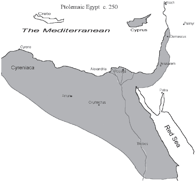 Map of Ptolemaic Egypt including disputed territories Anatolia and the - photo 4