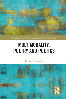Richard Andrews Multimodality, Poetry and Poetics