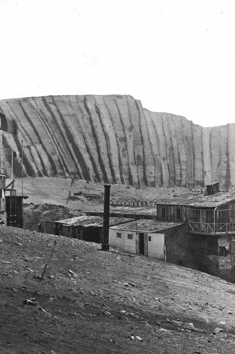 Detail of guano deposit and settlement Chincha Islands Peru 1862 Source - photo 1