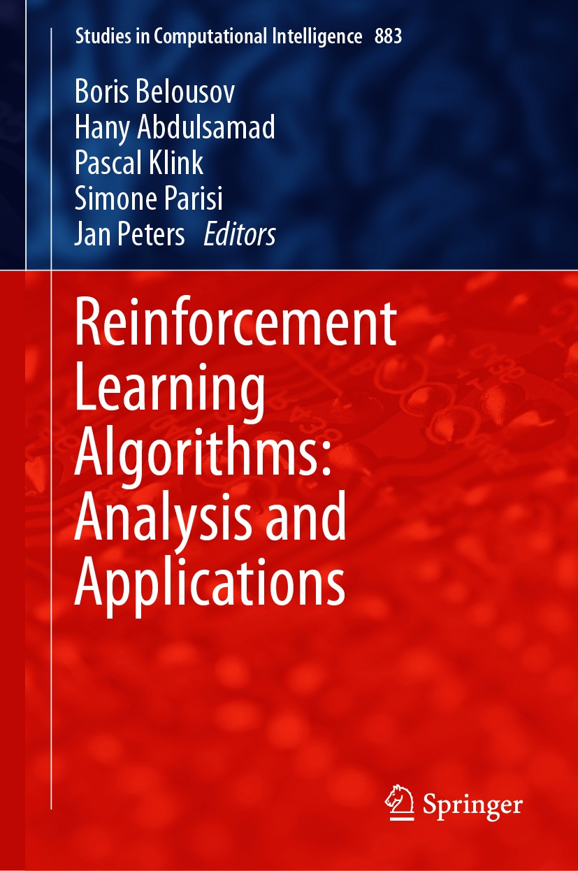 Book cover of Reinforcement Learning Algorithms Analysis and Applications - photo 1