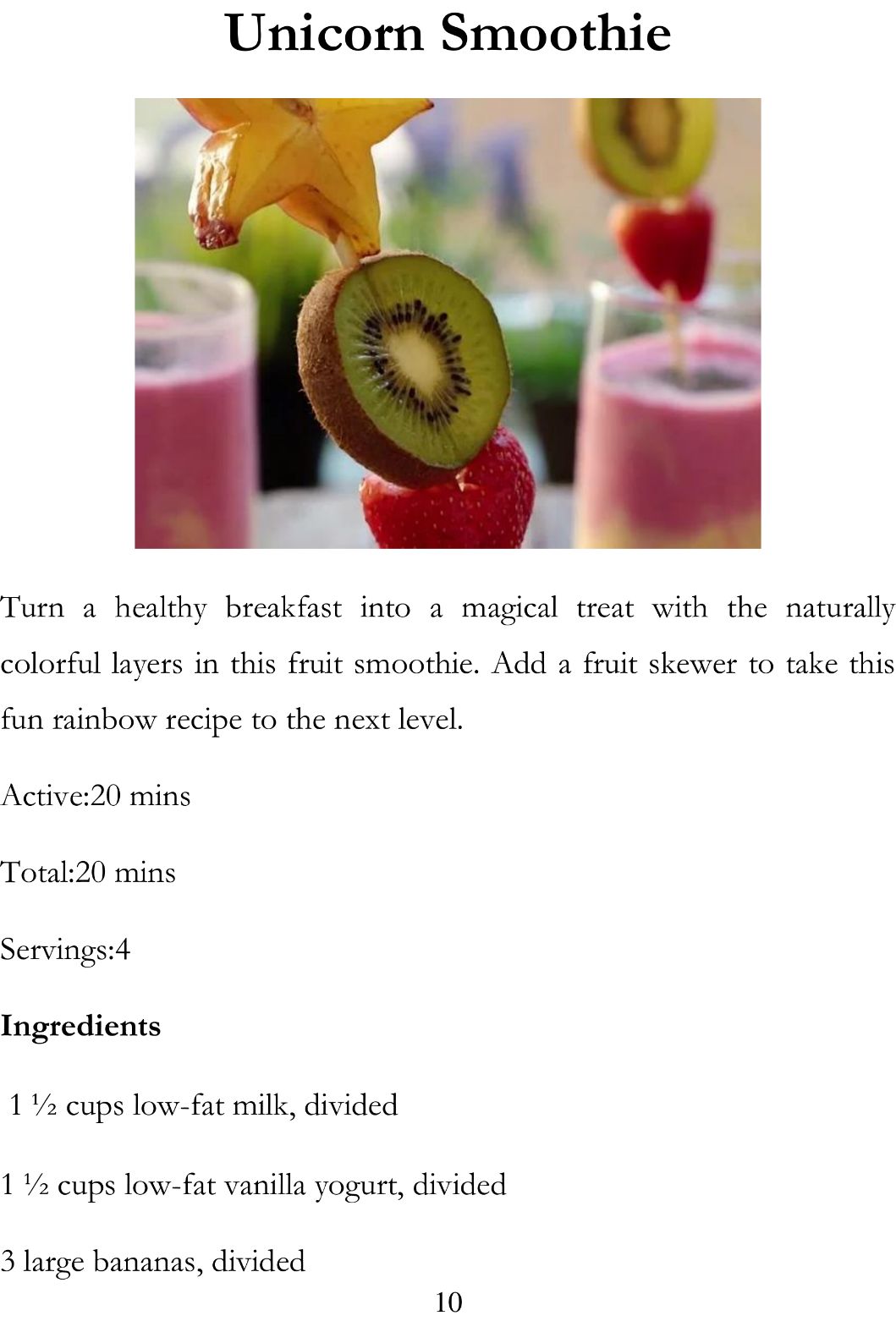 Delicious Smoothie Recipes Homemade Smoothie Cookbook for Beginners Smoothies Recipe Book - photo 12