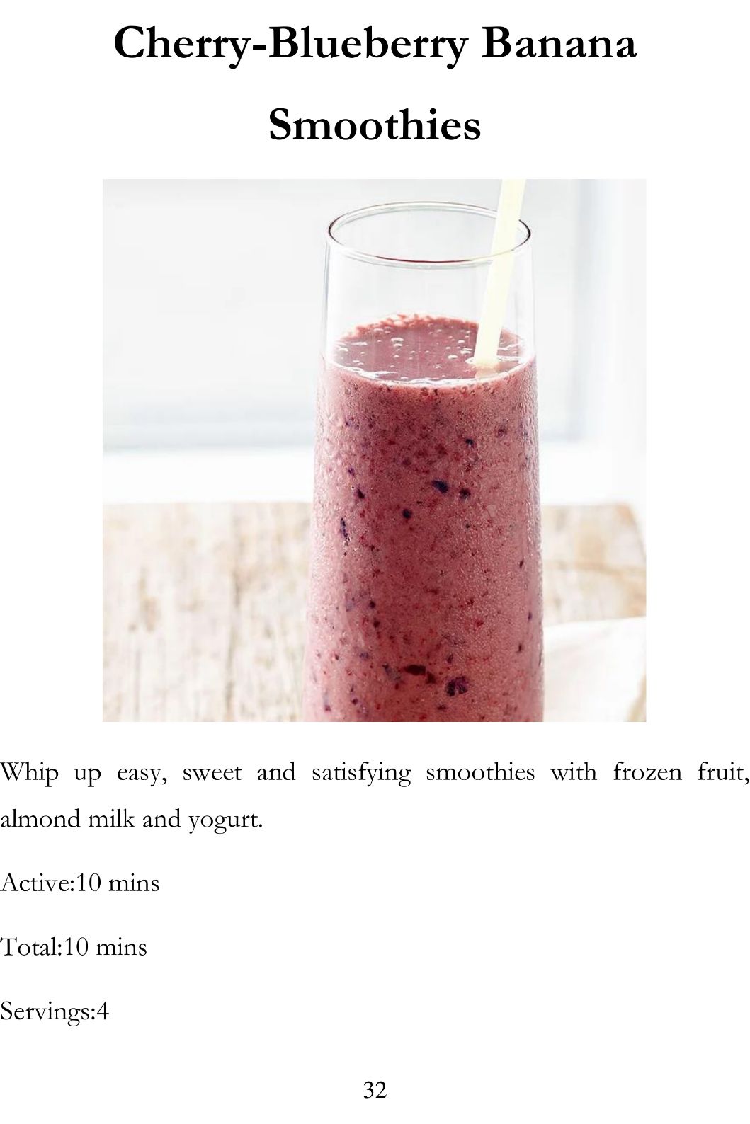 Delicious Smoothie Recipes Homemade Smoothie Cookbook for Beginners Smoothies Recipe Book - photo 34