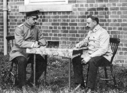 Two German officers engrossed in a game of chess at Donington Hall W W - photo 17