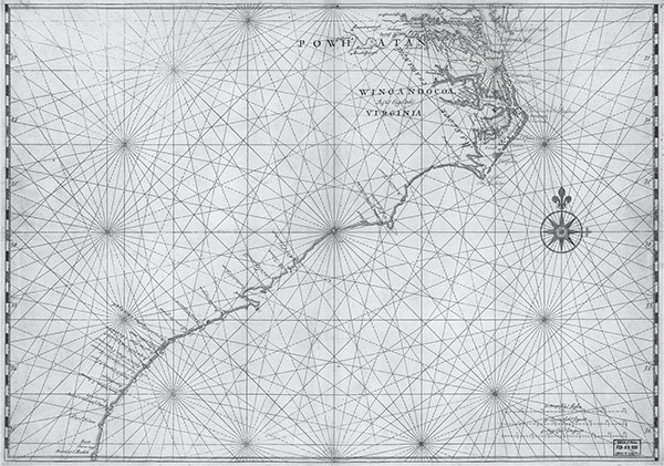 Map of the Atlantic coast of North America from the Chesapeake Bay to Florida - photo 3