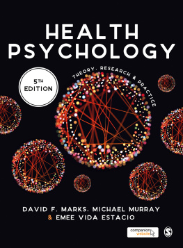 David F. Marks - Health Psychology: Theory, Research and Practice