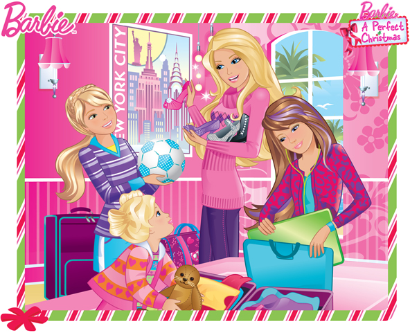 It is almost Christmas Barbie and her sisters are going to New York City They - photo 3