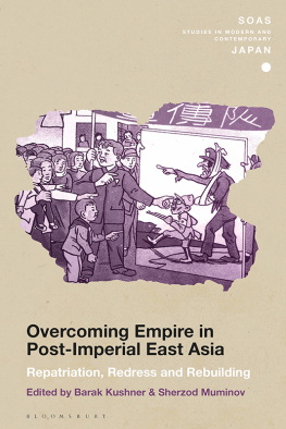 Sherzod Muminov Overcoming empire in post-Imperial East Asia : repatriation, redressand rebuilding