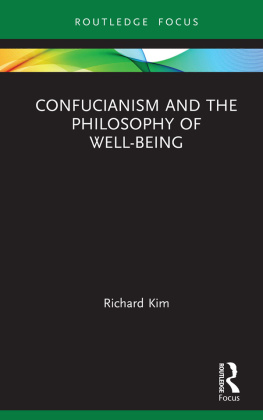 Richard Kim - Confucianism and the Philosophy of Well-Being