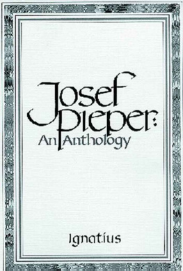 Josef Pieper - An Anthology