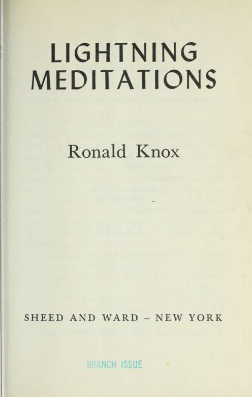 Preface For more than twelve years Mgr Knox contributed every month a short - photo 4