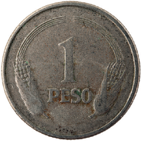 One-peso Colombian coin minted in 1979 The image of Simn Bolivar who helped - photo 7