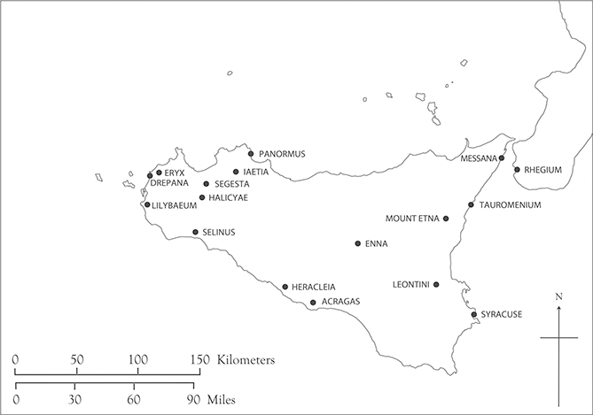 Map 2 Sicily in the early third century BCE In the spring of 280 BCE King - photo 3