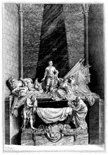 Jean-Baptiste Pigalle Funerary Monument of Marchal de Saxe engraving by - photo 2