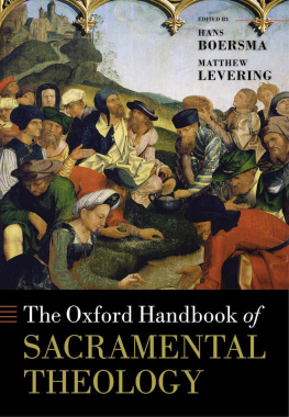 Hans Boersma - The Oxford Handbook of Sacramental Theology