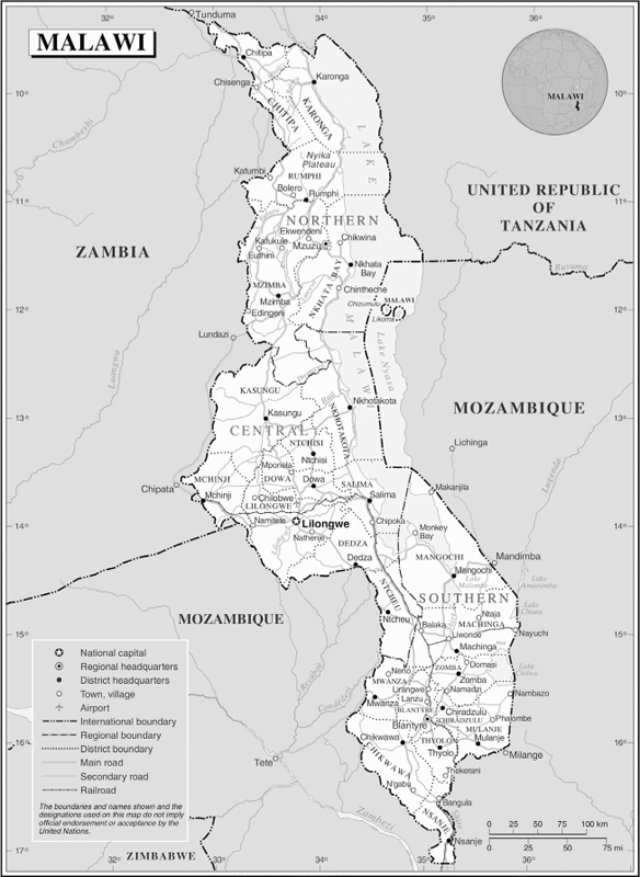 Map of Malawi courtesy of Wikimedia Commons - photo 3