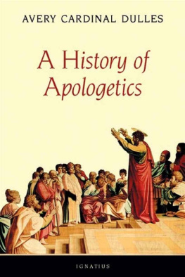 Avery Dulles - A History of Apologetics