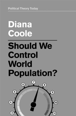 Diana Coole - Should We Control World Population?