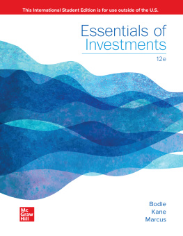 Bodie Zvi - ISE EBook Online Access for Essentials of Investments