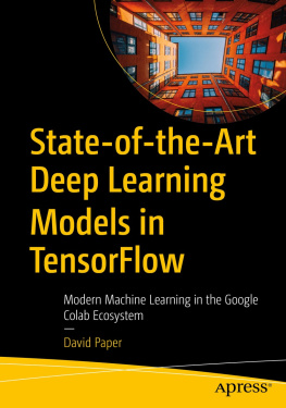 David Paper - State-of-the-Art Deep Learning Models in TensorFlow: Modern Machine Learning in the Google Colab Ecosystem