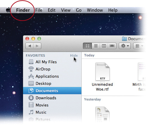 Get to Know Your Finder Window Below you see a typical Finder window This is - photo 4